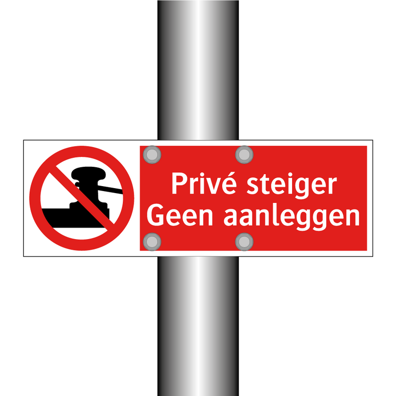 Privé steiger Geen aanleggen