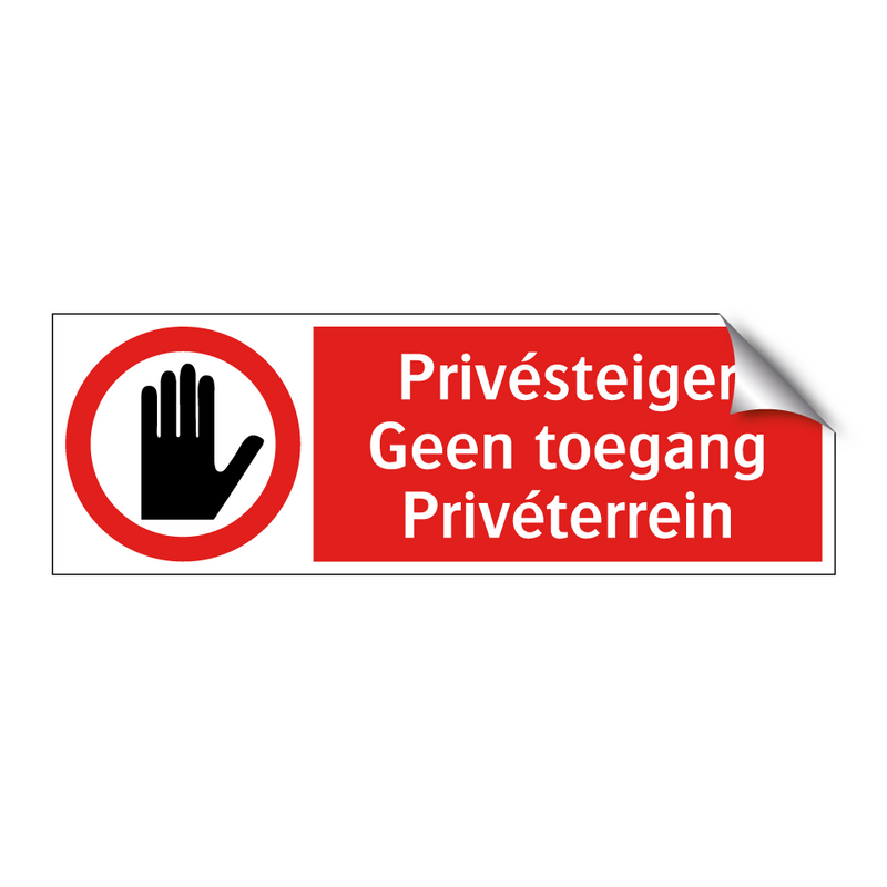 Privésteiger Geen toegang Privéterrein