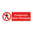 Privéterrein Geen Doorgang