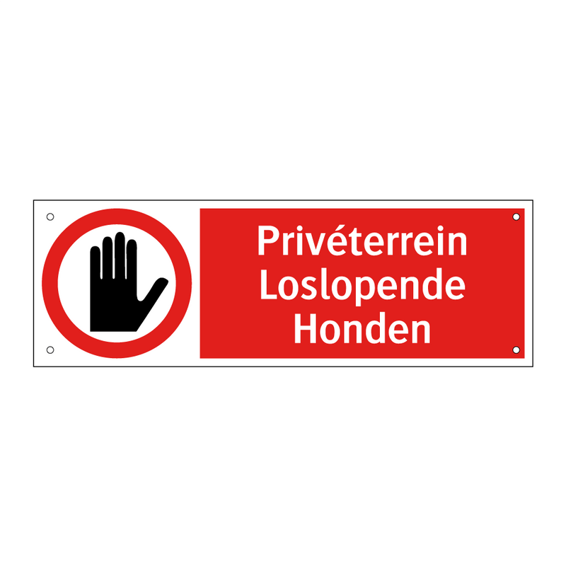 Privéterrein Loslopende Honden