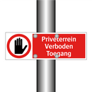 Privéterrein Verboden Toegang