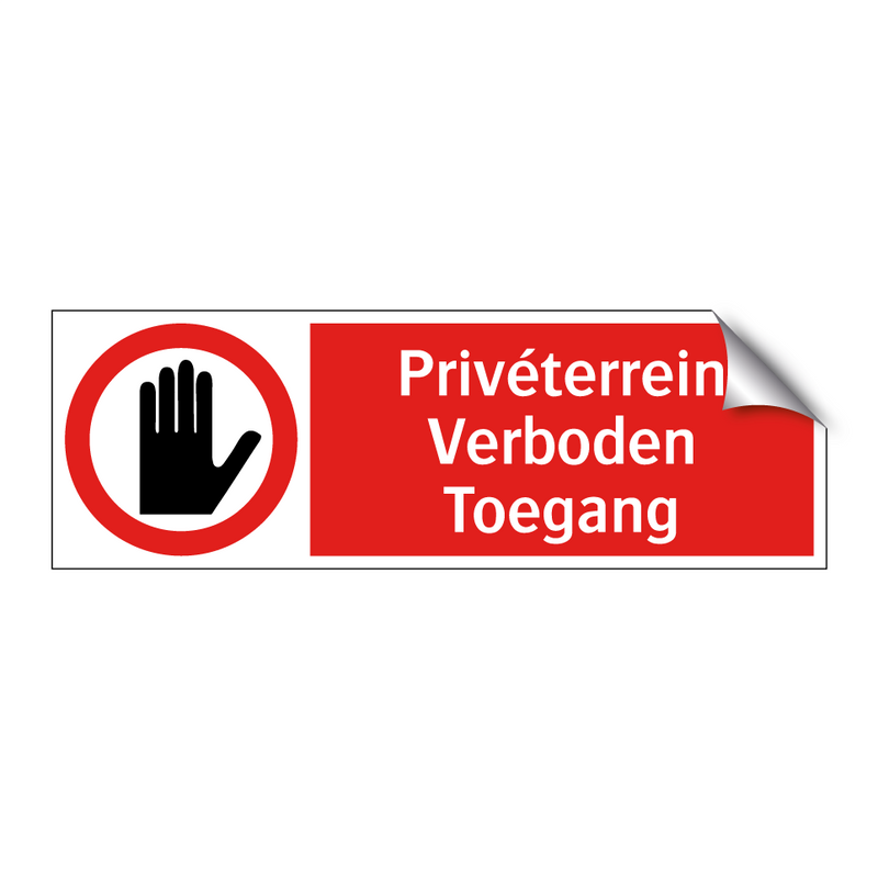Privéterrein Verboden Toegang