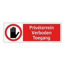 Privéterrein Verboden Toegang