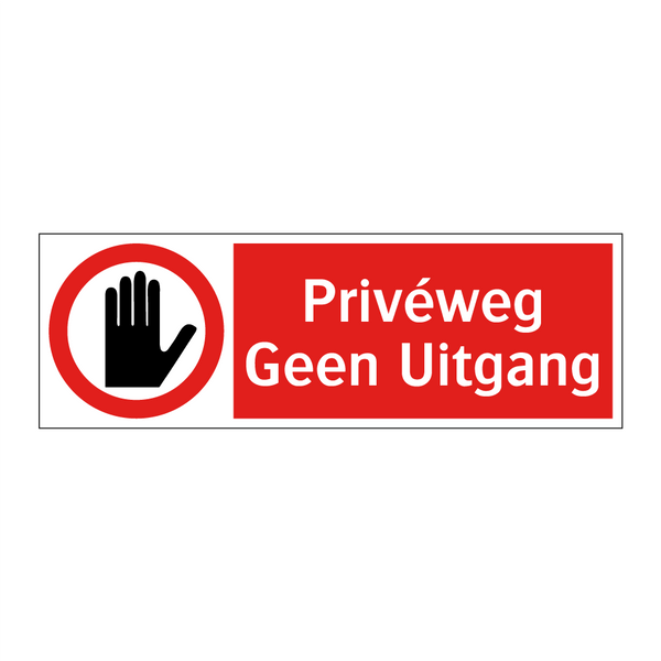 Privéweg Geen Uitgang