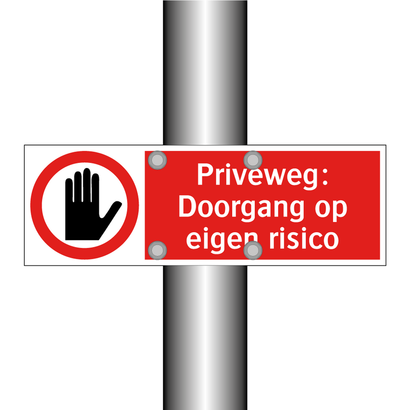 Privéweg: Doorgang op eigen risico