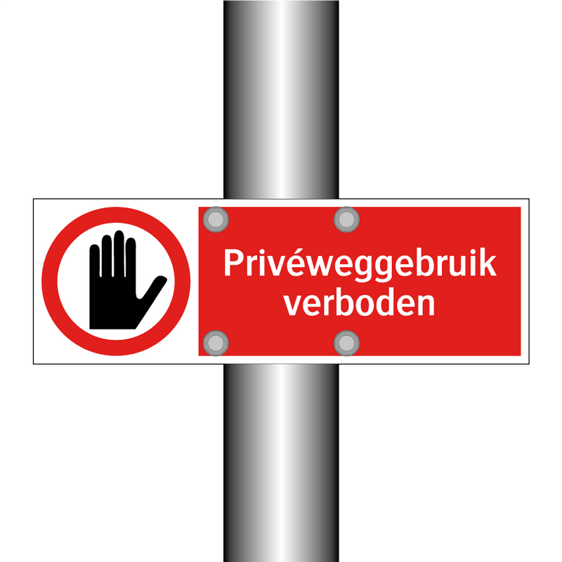 Privéweggebruik verboden