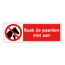 Raak de paarden niet aan