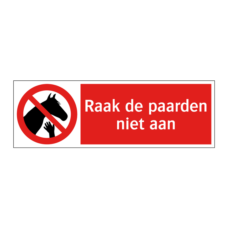 Raak de paarden niet aan