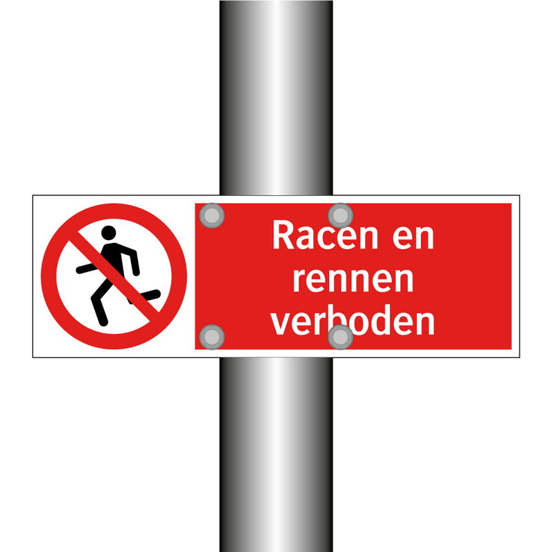 Racen en rennen verboden