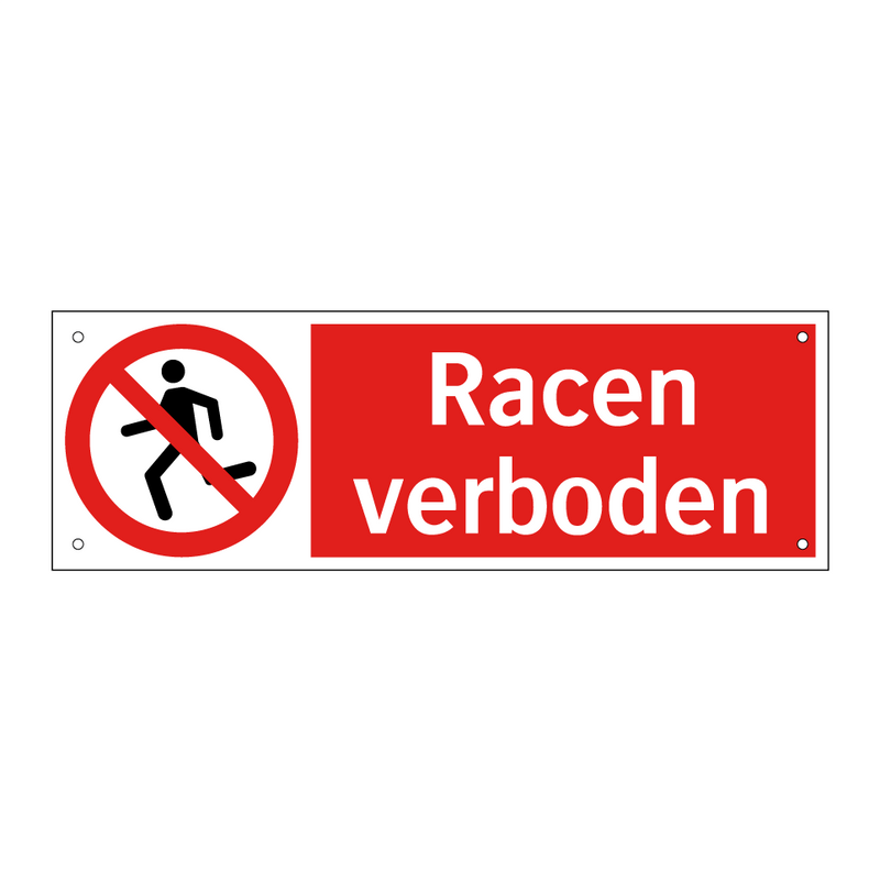 Racen verboden