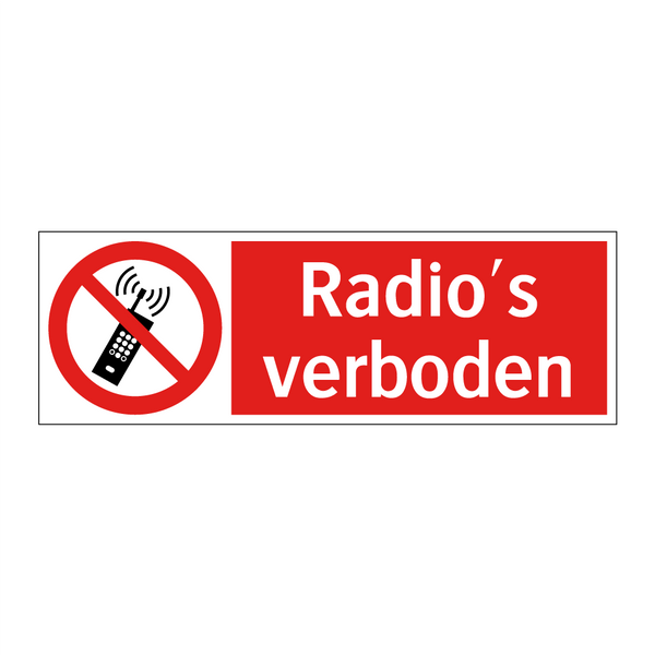 Radio's verboden