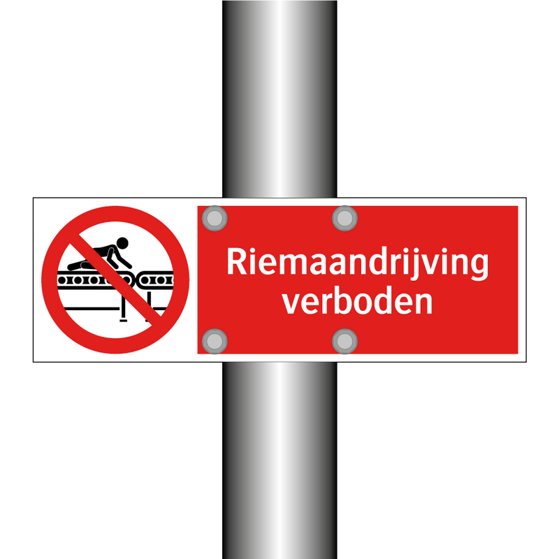 Riemaandrijving verboden