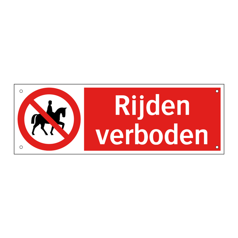 Rijden verboden