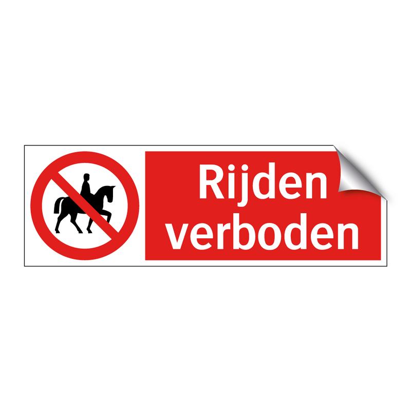 Rijden verboden
