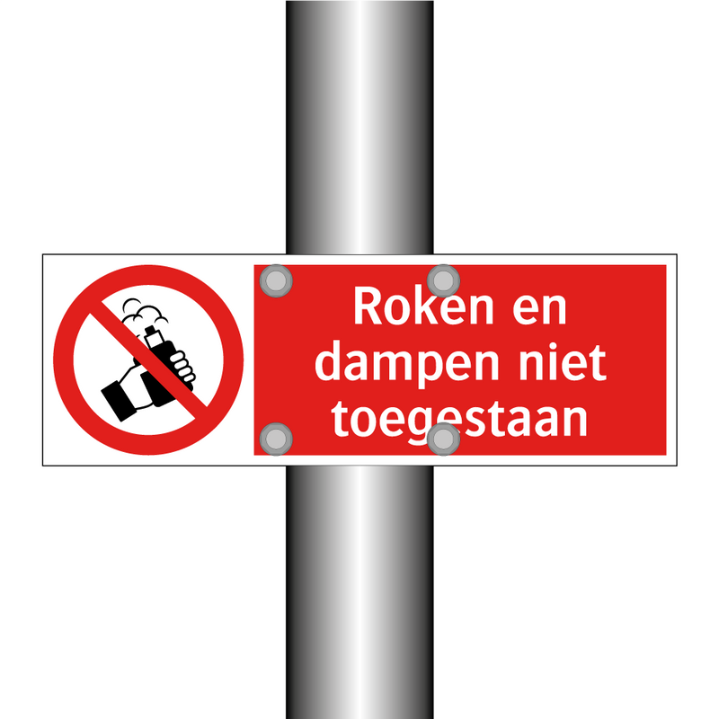 Roken en dampen niet toegestaan