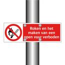 Roken en het maken van een open vuur verboden