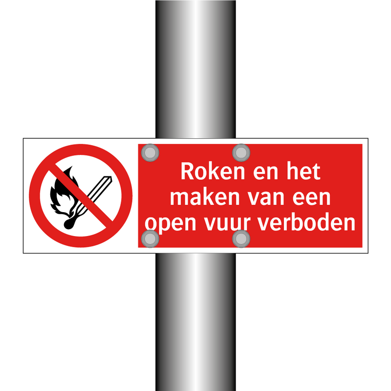 Roken en het maken van een open vuur verboden