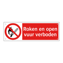 Roken en open vuur verboden