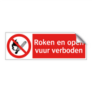 Roken en open vuur verboden