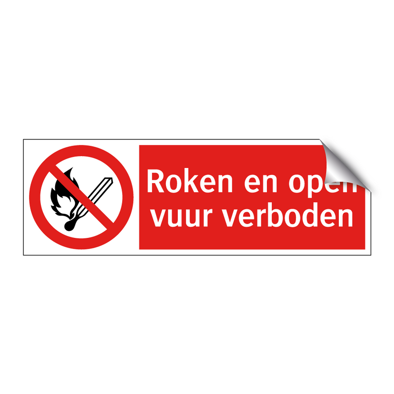 Roken en open vuur verboden