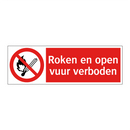 Roken en open vuur verboden