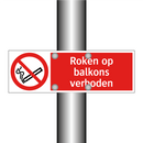 Roken op balkons verboden
