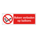 Roken verboden op balkons