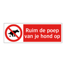 Ruim de poep van je hond op