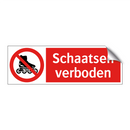 Schaatsen verboden