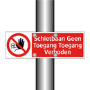 Schietbaan Geen Toegang Toegang Verboden