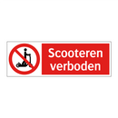 Scooteren verboden
