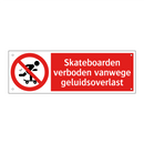 Skateboarden verboden vanwege geluidsoverlast