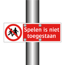 Spelen is niet toegestaan