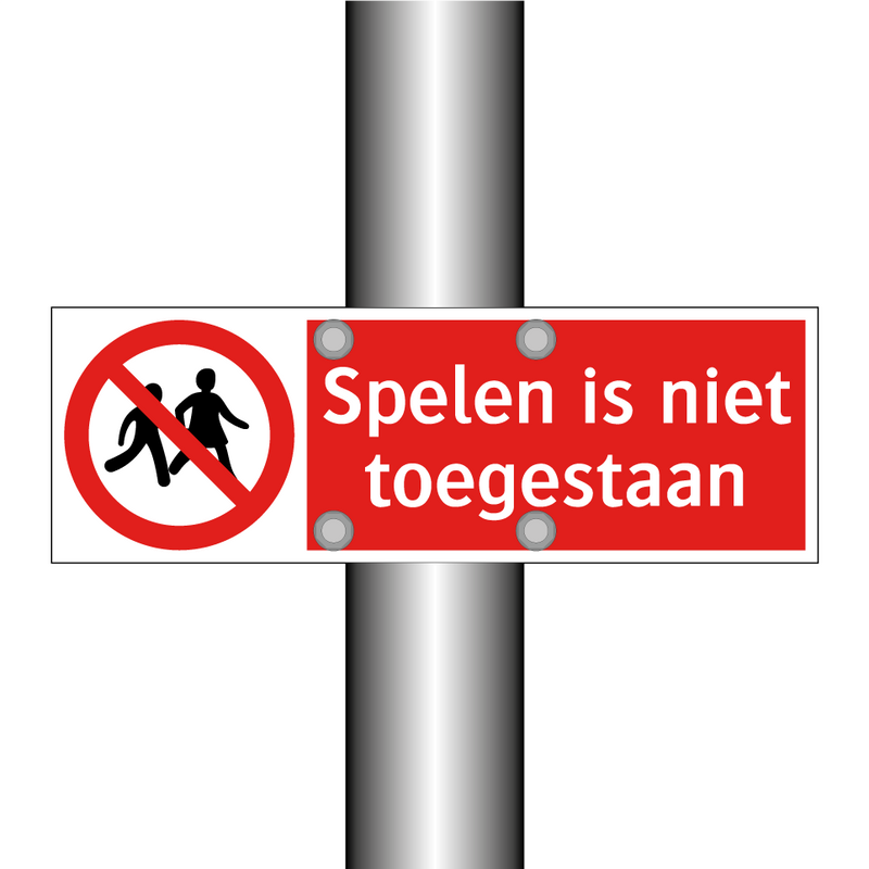Spelen is niet toegestaan