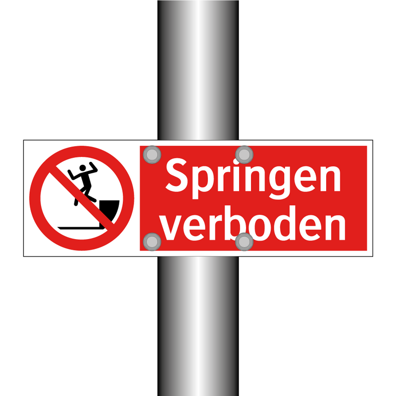 Springen verboden