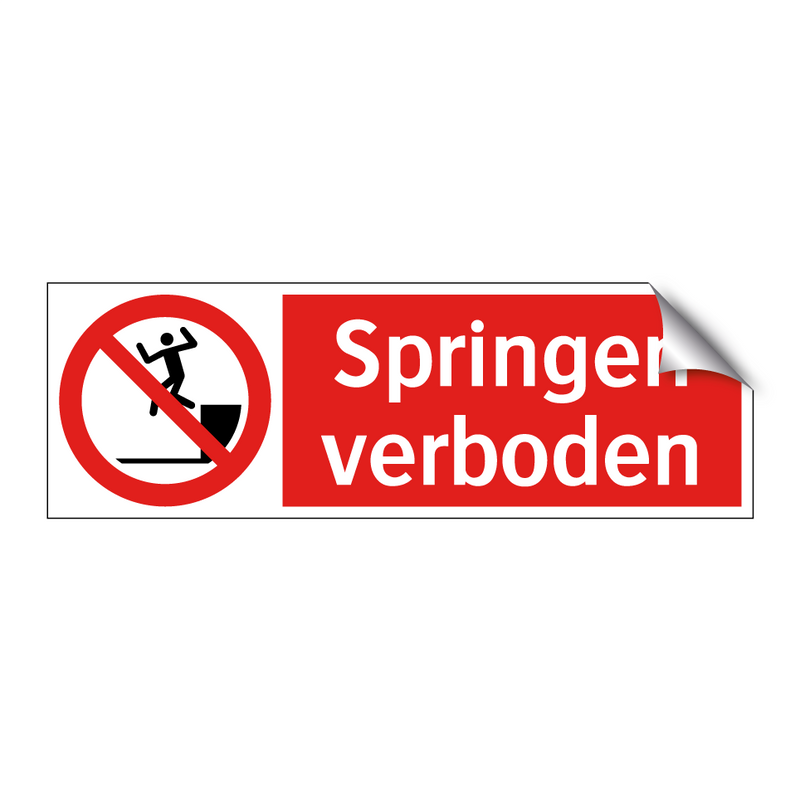 Springen verboden