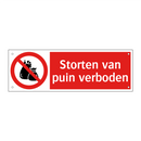 Storten van puin verboden