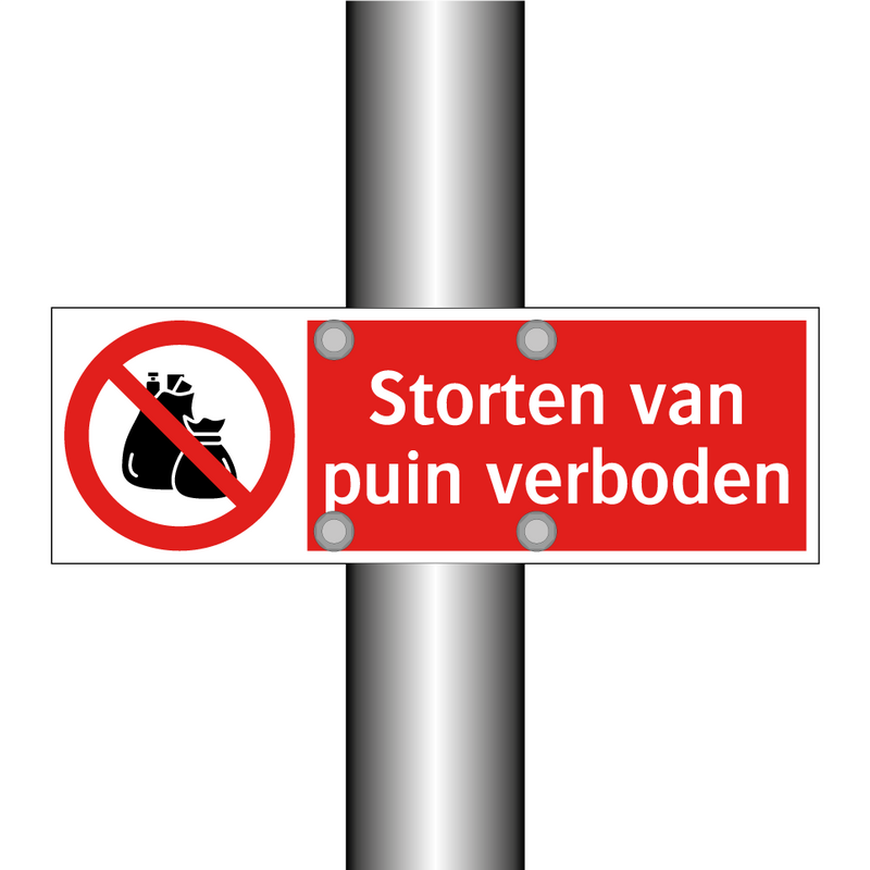 Storten van puin verboden