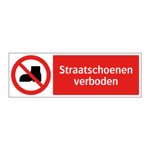 Straatschoenen verboden