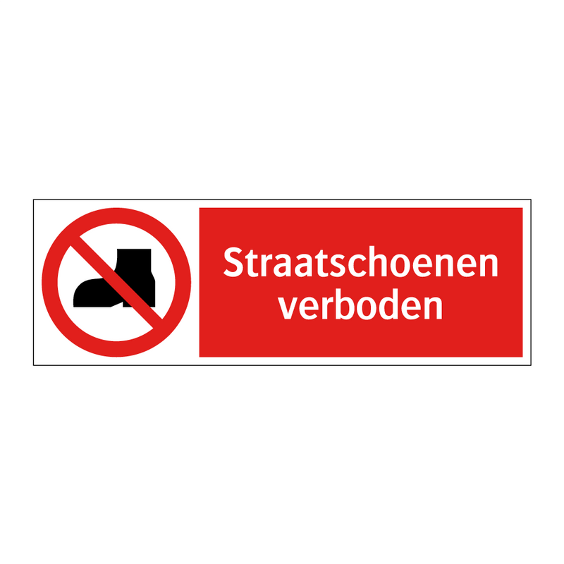 Straatschoenen verboden