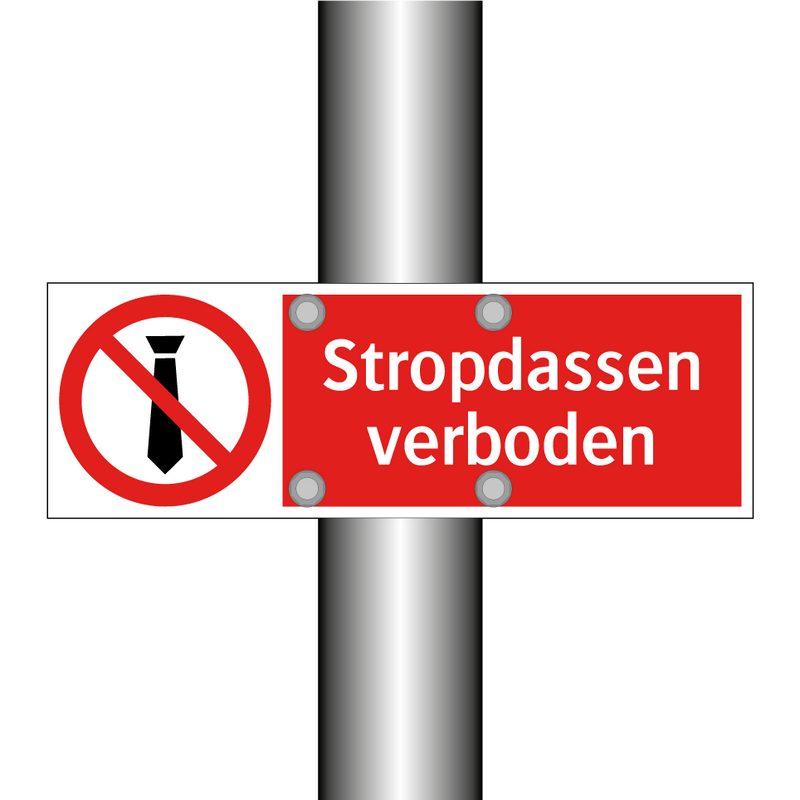 Stropdassen verboden