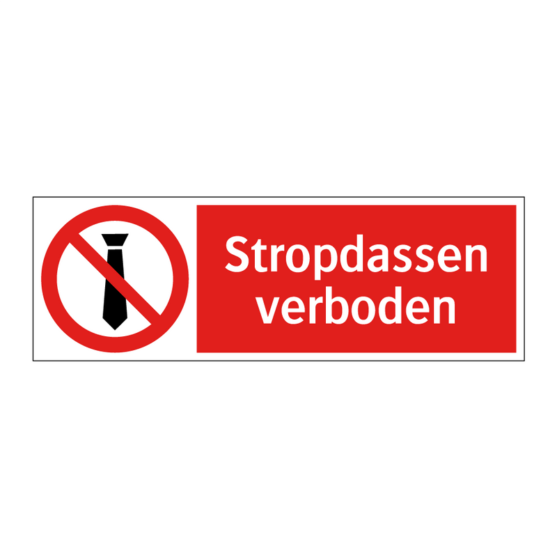 Stropdassen verboden