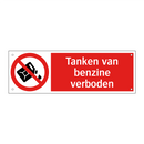 Tanken van benzine verboden