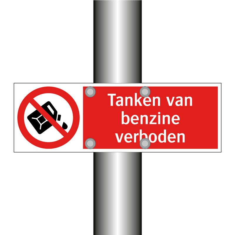 Tanken van benzine verboden