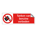 Tanken van benzine verboden