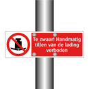Te zwaar! Handmatig tillen van de lading verboden