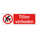 Tillen verboden