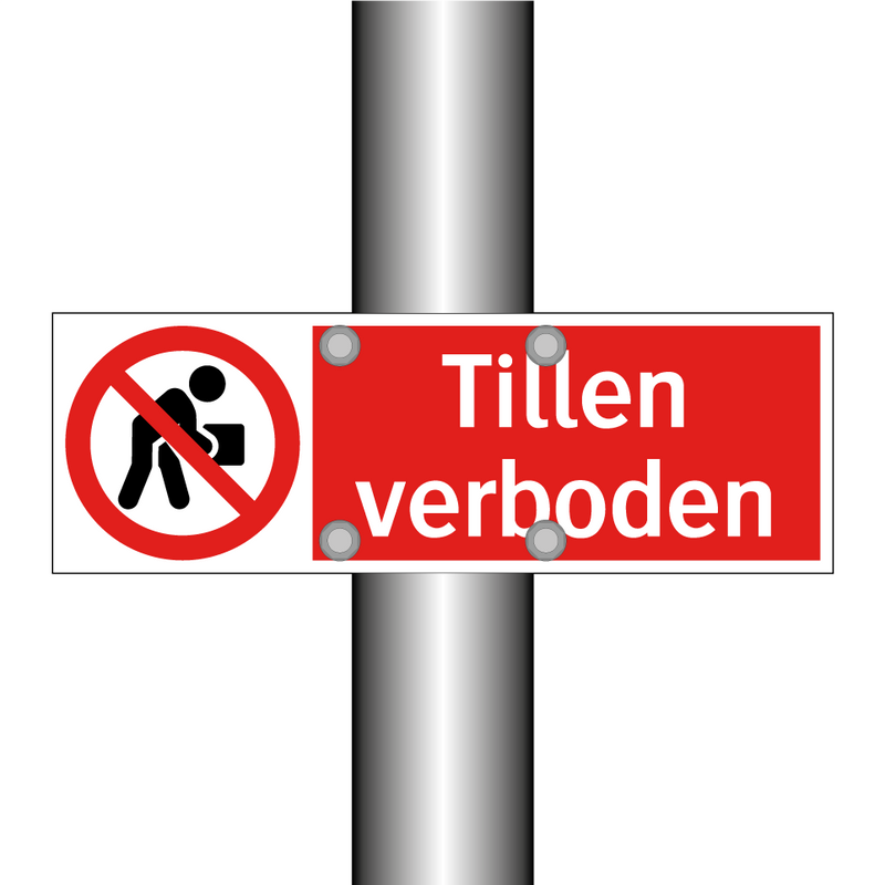 Tillen verboden