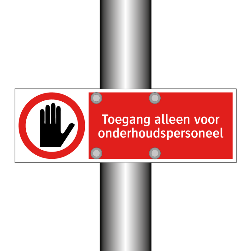 Toegang alleen voor onderhoudspersoneel