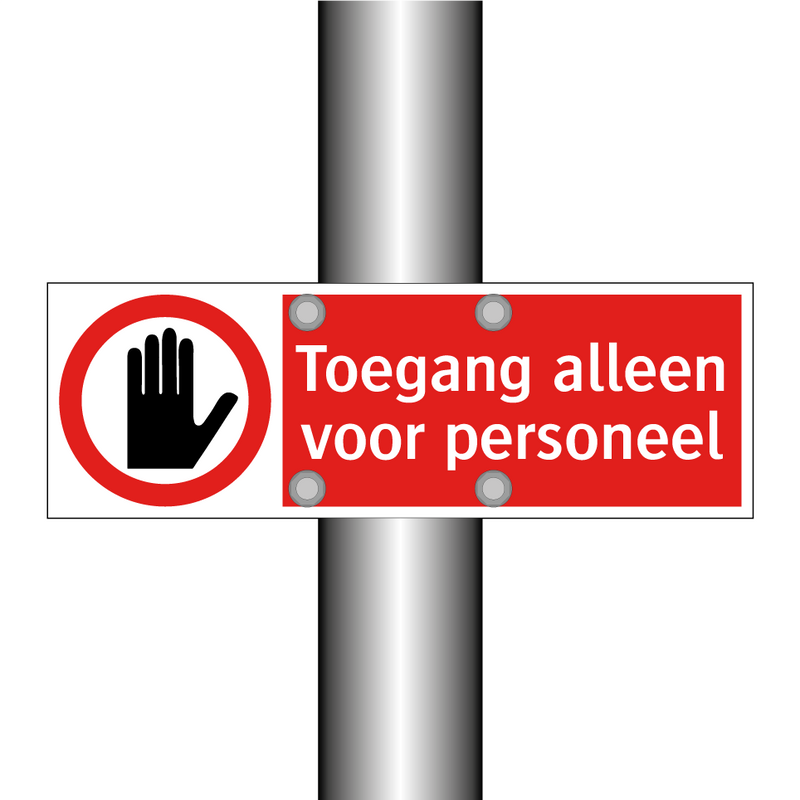 Toegang alleen voor personeel